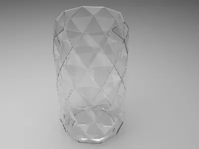 Vase With Diamonded Rhombus 3D model