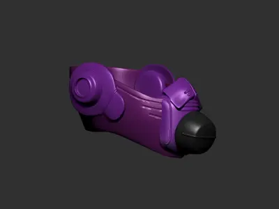 helmet high poly sculpt 3d printable  3D model 20