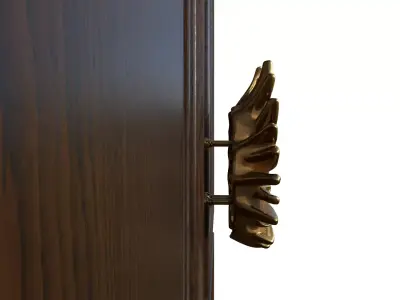 Coral Series Heavy Door Handle 3D print model