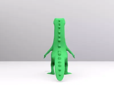 Cartoon Crocodiles  Character 3D model