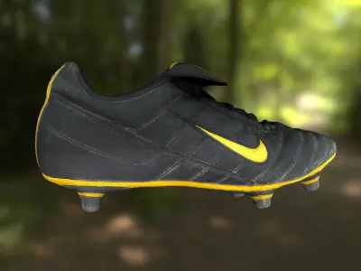 Soccer shoe low poly 3D model Low-poly 3D model