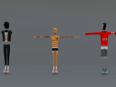 Characters Free low-poly 3D model