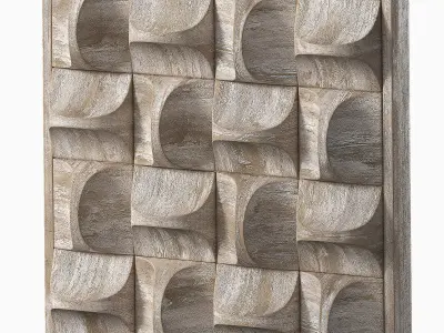 Wood wall decor Pickford by Uttermost 3D model