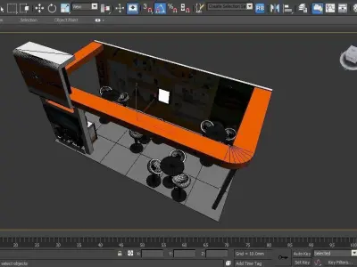    Vision College Exhibition Booth Low-poly 3D model
