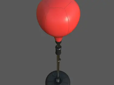 Height adjustable punching bag 3D model