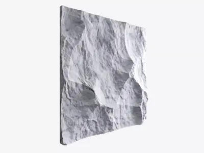 223-RockPanel piece of rock on wall 3D model