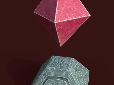 Animated crystal Free low-poly 3D model