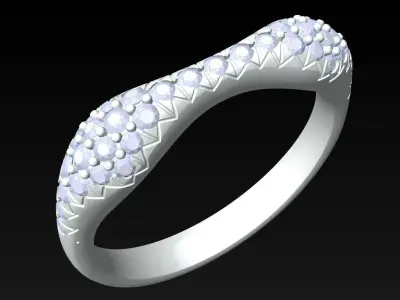 Diamond Ring - Womens Rings - N229328 3D print model