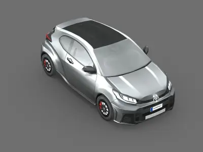 Toyota GR Yaris 2024 Low-poly 3D model