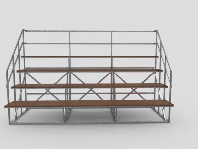 Bleacher Free low-poly 3D model