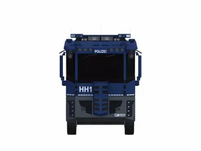 Wasserwerfer WaVe10 Low-poly 3D model