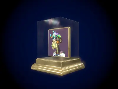 Mutant Ape 28 Gold Club Low-poly 3D model