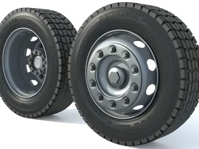 Truck Tire wheel 3D model