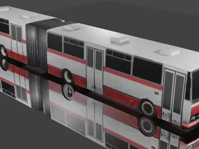 Karosa B741 bus Low-poly 3D model