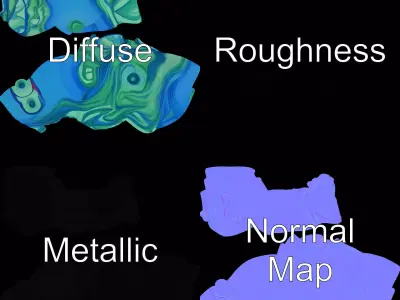 Aqua Glass Sphere model pack Texture