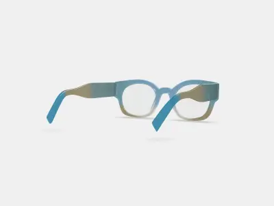 Rocco Eyeglasses in Coastline Crystal Fade 3D model
