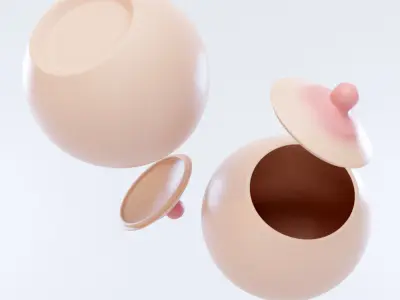 Boob Pot 3D model