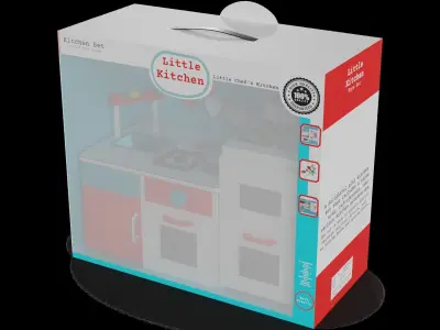 Cars and action games Play Kitchen Set 3D model