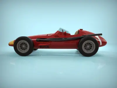 Car F1 - 1960 Maserati 250f 3D model