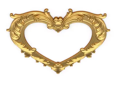 carved frame mirror cnc and 3d printing05 3D print model