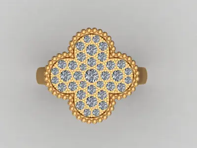 VC Alhambra Magic Ring 3D Printable Brand 3D print model