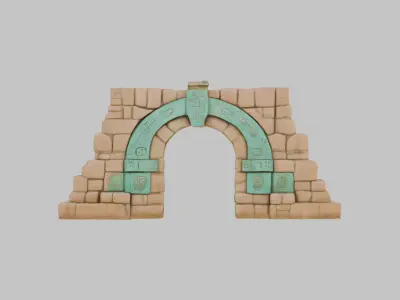 Ceremonial Archway 3D Model Low-poly 3D model
