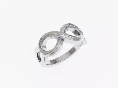 Decorative Infinity Symbol Ring 3d Model 3D print model