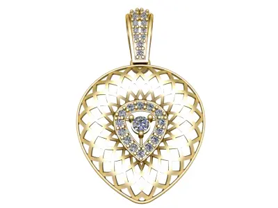 LUXURY FILIGREE PENDANT3D PRINTABLE MODEL  3D print model