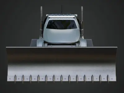 Snow Plow Truck 3D model