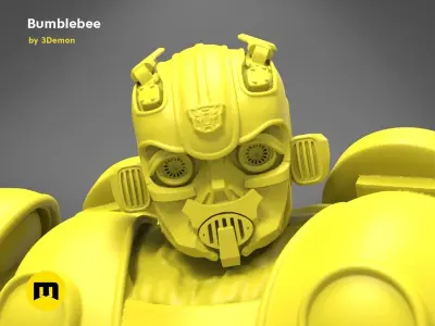 Bumblebee bust 3D print model