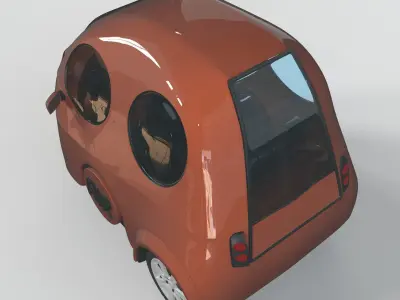Cartoon car 3D model V1