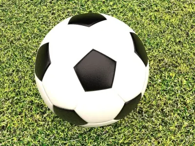 soccer ball Low-poly 3D model
