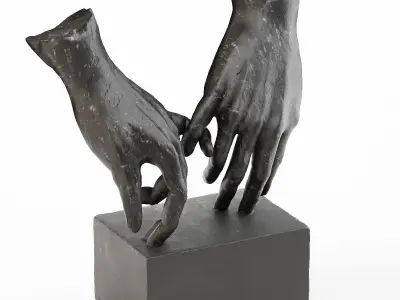 Bellaa Hand Statues Gesture Sign Sculpture 3D model