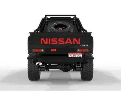 Nissan-Patrol-Y61-Gazelle-Pickup 4X4 3D model