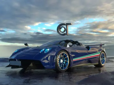 Pagani Huayra Tricolore 2021 3D model 3D model