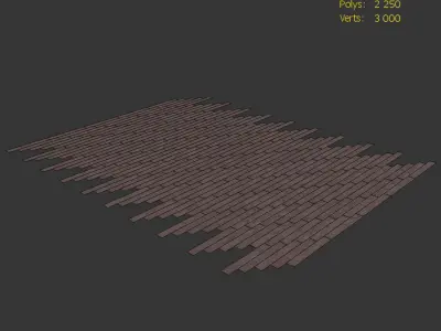 Wood floor Oak Bolton Brushed 3D model