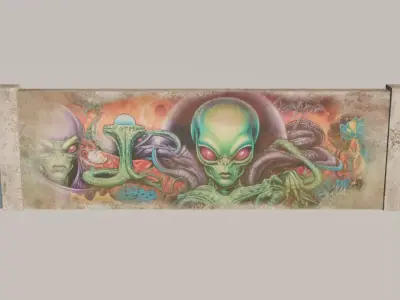 Wall 3D model Low-poly 3D model