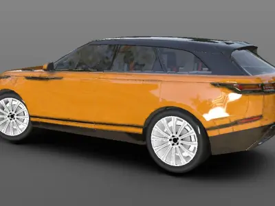 Range Rover Velar HSE 2018 3D model Sports Cars Low-poly 3D model