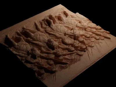 Light Brigade CNC 3d Print High Relief Sand Casting 3D print model