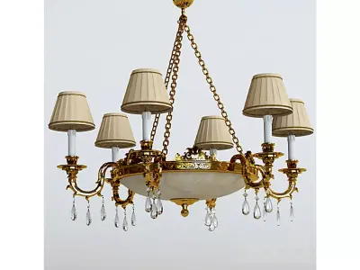 chandelier on a chain 3D model