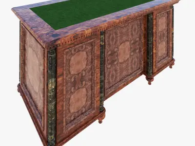 Luxury writing table 3D model