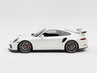 Porsche 911 GT3 RS Low-poly 3D model