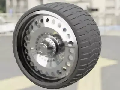 WHEEL FOR CUSTOM TRUCK 18M-R6 Front and doubled back 3D print model