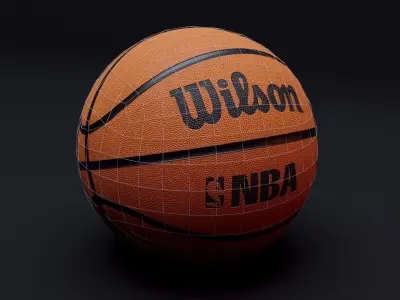Realistic Wilson Basketball Low-poly 3D model