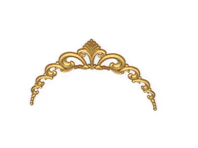 Classic carved decor ornament 370 3D model