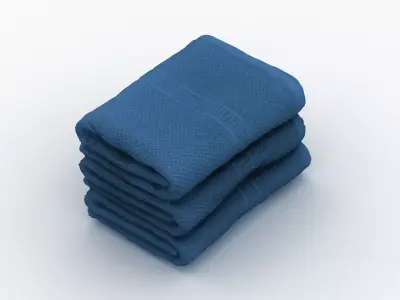 Small Folded Towels 3D model