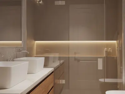  Realistic interior scene 3D model 3D model