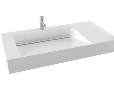 5 modern sink Low-poly 3D model
