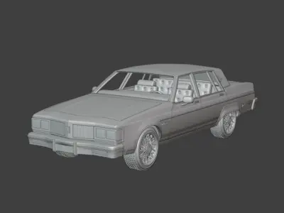 1983 Oldsmobile Regency 3D print model