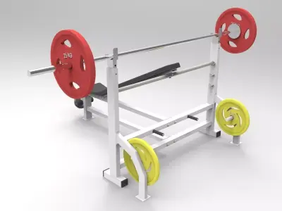 Top Chest Press Gym 3D model
